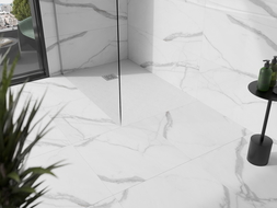 Mexen Stone+ kompozitná štvorcová sprchová vanička 140 x 100 cm, Biela - 44101014