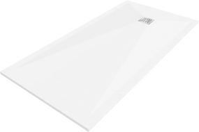 Mexen Stone+ obdĺžnikový kompozitový sprchový kút 200 x 100 cm, biely - 44101020