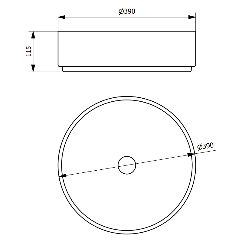 Mexen Felicia umývadlo na dosku 39 x 39 cm, šedý kameň - 21363962