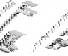 Mexen Axel DB62 vaňová sada, chróm - 73813DB62-00