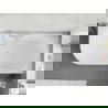 Mexen Silo voľne stojaca vaňa rohová pravá ryhovaná 170 x 80 cm, biela/čierna, prepad nikel brúsený - 52891708075P-97