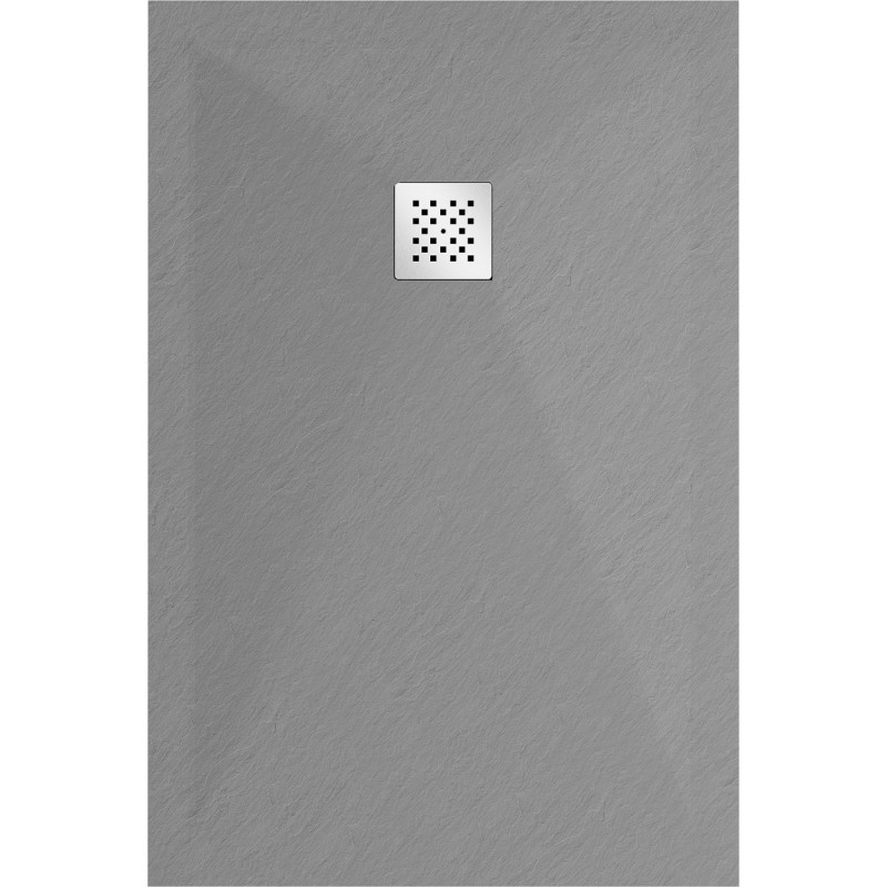Mexen Stone+ kompozitný obdĺžnikový sprchový kút 100 x 70 cm, šedý-betón - 44617010