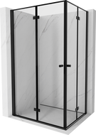Mexen Mist-F Duo sprchová kabína skladacia ľavá 95 x 85 cm, čierny rám, čierna - 8A6-095L-085P-70-70