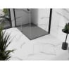 Mexen Stone+ kompozitná štvorcová sprchová vanička 100 x 80 cm, Šedá-Betón - 44618010