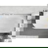 Mexen Silo voľne stojaca rohová pravá ryhovaná vaňa 170 x 80 cm, biela/sivá, biely prepad - 52891708062P-20