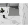 Mexen Stone+ kompozitová obdĺžniková sprchová vanička 110 x 80 cm, sivá-betón - 44618011