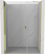 Mexen Mist-B sprchové dvere výklopné 120 cm, priehľadné, zlaté - 8A2-120-001-50-00