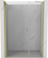 Mexen Mist-B sprchové dvere otváracie 115 cm, číre, brúsené zlaté - 8A2-115-001-55-00