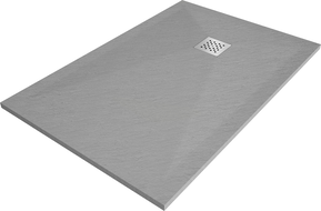 Mexen Stone+ obdĺžnikový kompozitný sprchový kút 120 x 90 cm, sivý-betón - 44619012