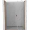 Mexen Mist-B sprchové dvere otočné 95 cm, priehľadné, brúsená meď - 8A2-095-001-65-00
