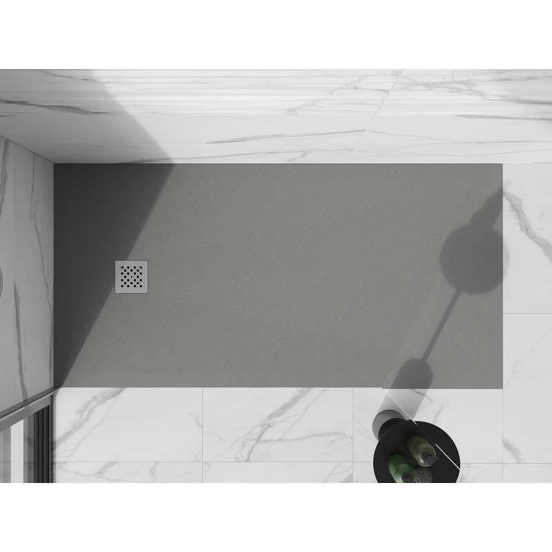 Mexen Stone+ kompozitový obdĺžnikový sprchový kút 200 x 90 cm, sivý-betón - 44619020