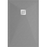 Mexen Stone+ kompozitná štvorcová sprchová vanička 120 x 100 cm, Šedá-Betón - 44611012