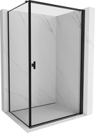 Mexen Mist-B pravá sprchová kabína 70 x 120 cm, čierny rám, čierna - 8A2T-070-120-70-70-P