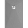Mexen Stone+ kompozitná štvorcová sprchová vanička 140 x 100 cm, Šedá-Betón - 44611014