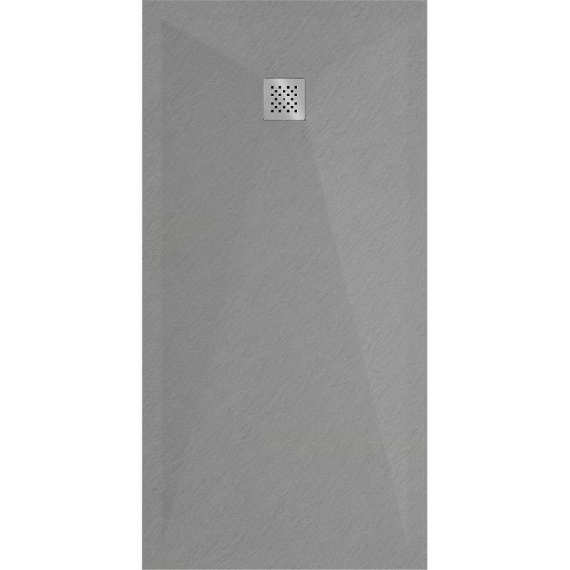 Mexen Stone+ obdĺžnikový kompozitný sprchový kút 160 x 100 cm, sivý-betón - 44611016