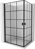 Mexen Mist-B Duo sprchovací kút 80 x 90 cm, čierna mriežka, čierny - 8A2-080L-090P-70-77