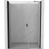 Mexen Mist-B sprchové dvere výklopné 120 cm, priehľadné, čierne - 8A2-120-001-70-00