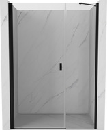 Mexen Mist-B sprchové dvere výklopné 120 cm, priehľadné, čierne - 8A2-120-001-70-00