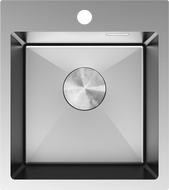 Mexen Solix nerezový drez 1-komorový 400 x 450 mm, inox - 6401401000-01