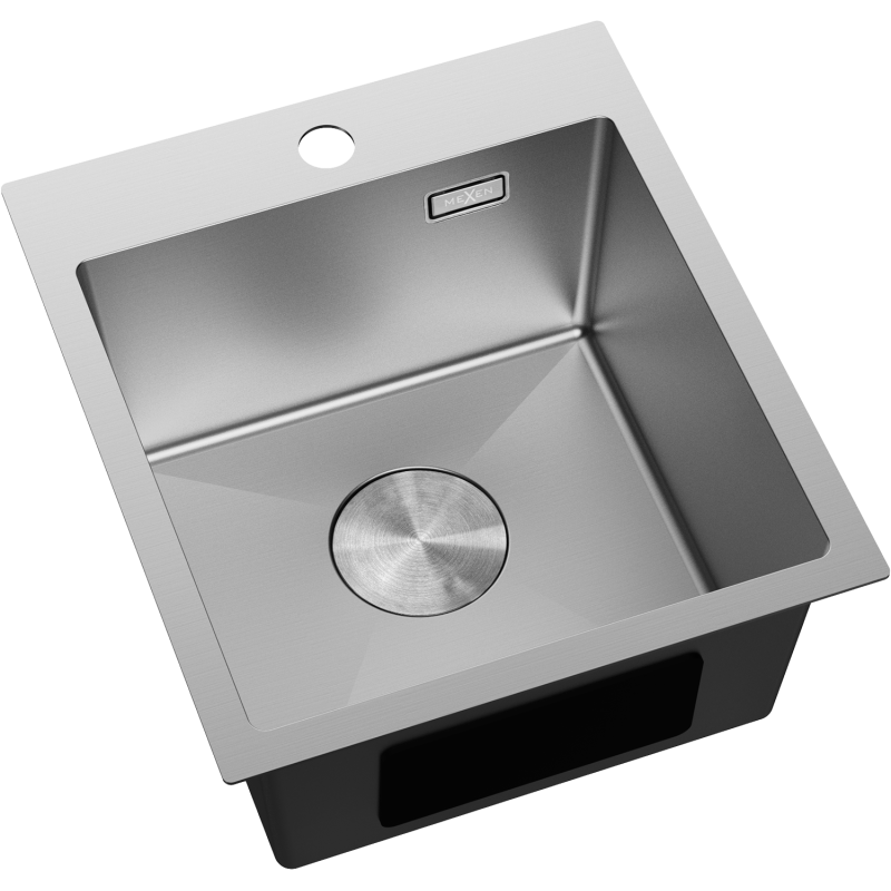 Mexen Solix nerezový drez 1-komorový 400 x 450 mm, inox - 6401401000-01