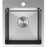 Mexen Solix nerezový drez 1-komorový 400 x 450 mm, inox - 6401401000-01