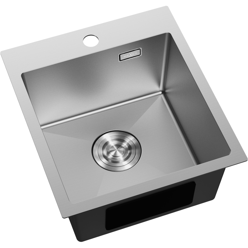 Mexen Solix nerezový drez 1-komorový 400 x 450 mm, inox - 6401401000-01