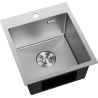 Mexen Solix nerezový 1-komorový drez 400 x 450 mm, inox - 6401401000-01