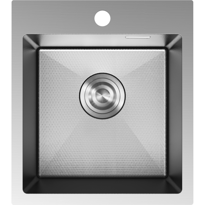 Mexen Solix nerezový drez 1-komorový 400 x 450 mm, inox HC - 6401401000-01HC