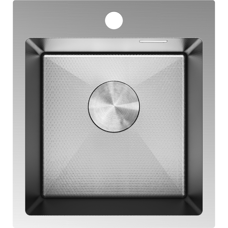 Mexen Solix oceľový drez 1-komorový 400 x 450 mm, inox HC - 6401401000-01HC