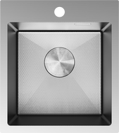 Mexen Solix oceľový drez 1-komorový 400 x 450 mm, inox HC - 6401401000-01HC