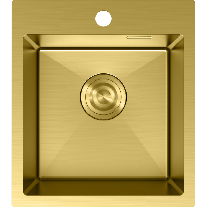 Mexen Solix nerezový drez 1-komorový 400 x 450 mm, zlatý - 6401401000-55