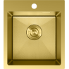 Mexen Solix oceľový kuchynský drez 1-komorový 400 x 450 mm, zlatý HC - 6401401000-55HC