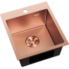 Mexen Solix oceľový drez 1-komorový 400 x 450 mm, meď - 6401401000-65
