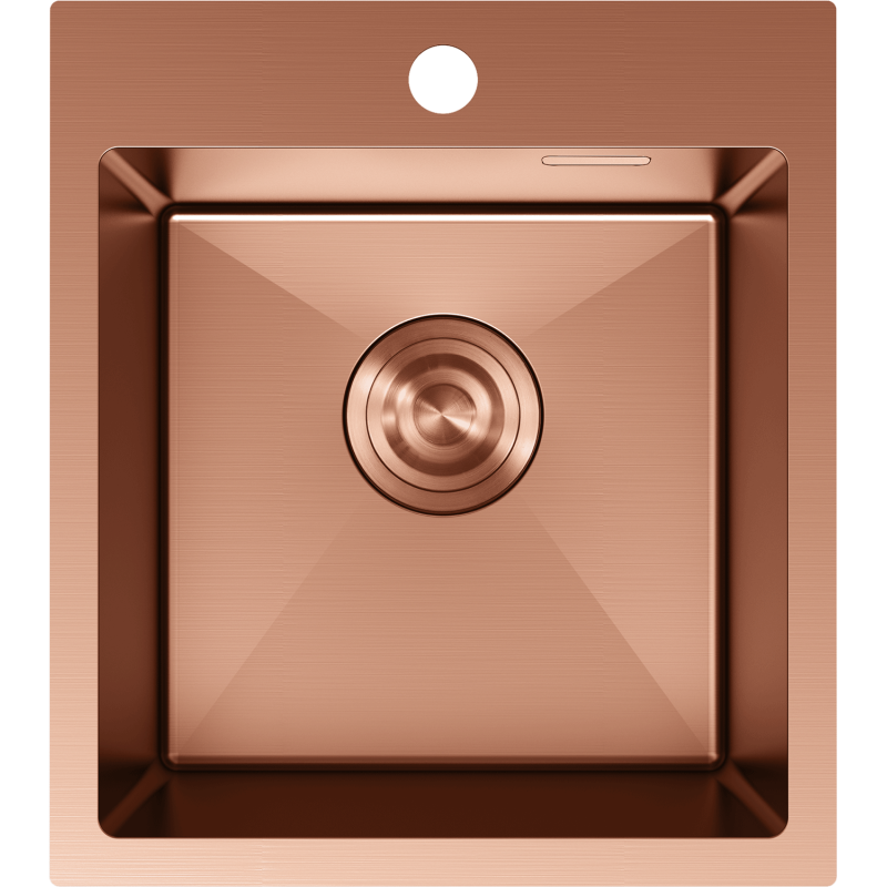 Mexen Solix nerezový drez 1-komorový 400 x 450 mm, meď - 6401401000-65