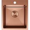 Mexen Solix nerezový drez 1-komorový 400 x 450 mm, meď - 6401401000-65