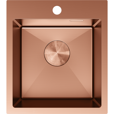 Mexen Solix nerezový drez 1-komorový 400 x 450 mm, meď - 6401401000-65