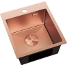 Mexen Solix nerezový drez 1-komorový 400 x 450 mm, meď - 6401401000-65