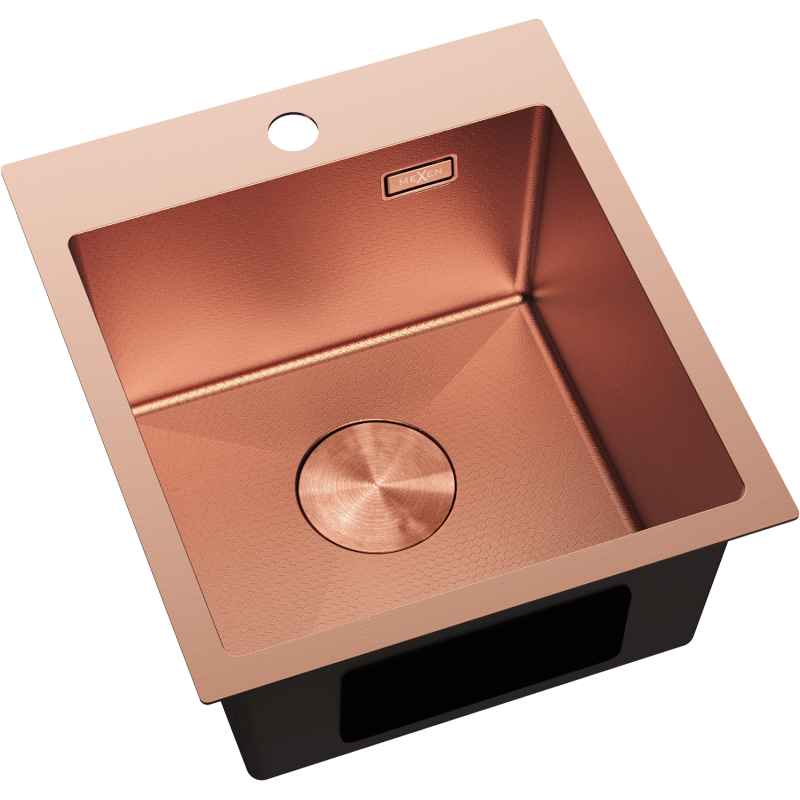 Mexen Solix nerezový drez 1-komorový 400 x 450 mm, meď HC - 6401401000-65HC