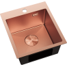 Mexen Solix nerezový drez 1-komorový 400 x 450 mm, meď HC - 6401401000-65HC