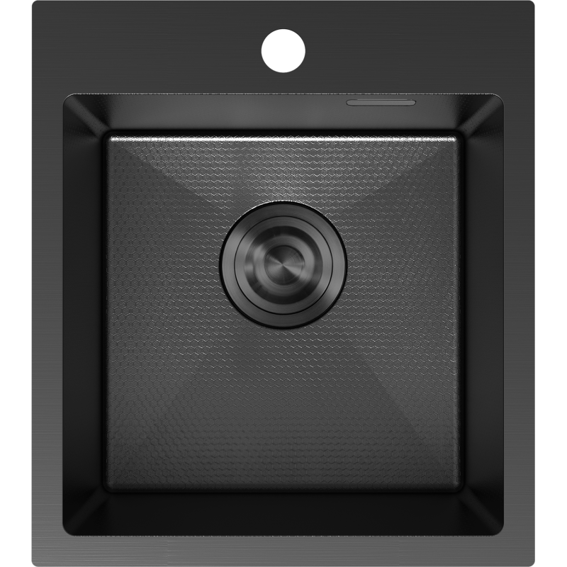 Mexen Solix nerezový drez 1-komorový 400 x 450 mm, čierny HC - 6401401000-70HC
