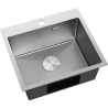Mexen Solix kuchynský drez 1-komorový 500 x 450 mm, inox HC - 6402501000-01HC