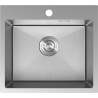 Mexen Solix kuchynský drez 1-komorový 500 x 450 mm, inox HC - 6402501000-01HC