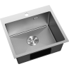 Mexen Solix kuchynský drez 1-komorový 500 x 450 mm, inox HC - 6402501000-01HC