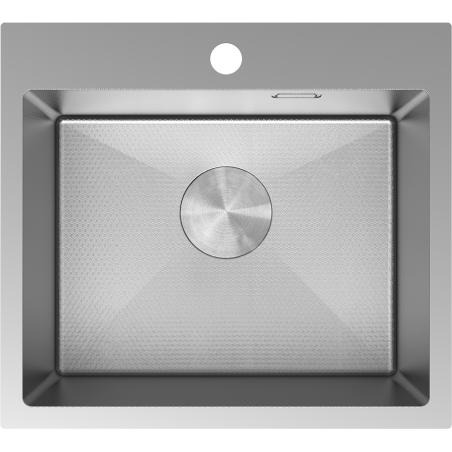 Mexen Solix nerezový drez 1-komorový 500 x 450 mm, inox HC - 6402501000-01HC