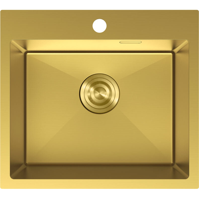 Mexen Solix oceľový drez 1-komorový 500 x 450 mm, zlatý - 6402501000-55