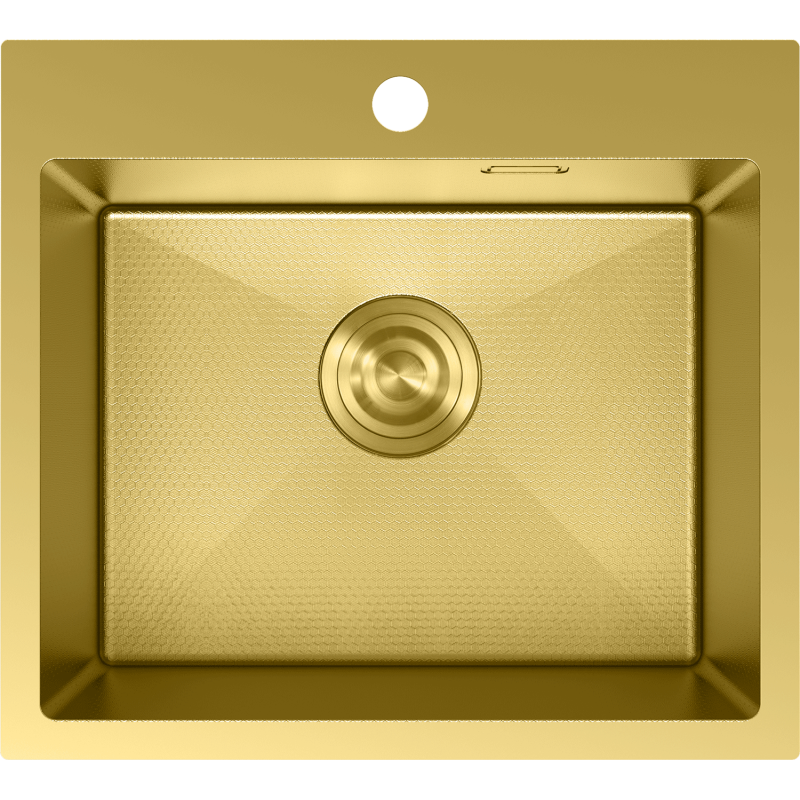 Mexen Solix nerezový drez s jednou komorou 500 x 450 mm, zlatý HC - 6402501000-55HC