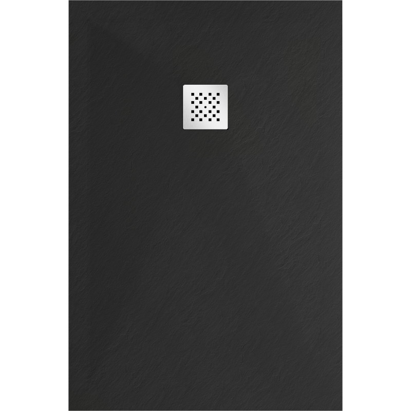 Mexen Stone+ kompozitná obdĺžniková sprchová vanička 110 x 70 cm, čierna - 44707011