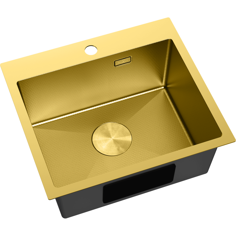 Mexen Solix nerezový drez s jednou komorou 500 x 450 mm, zlatý HC - 6402501000-55HC