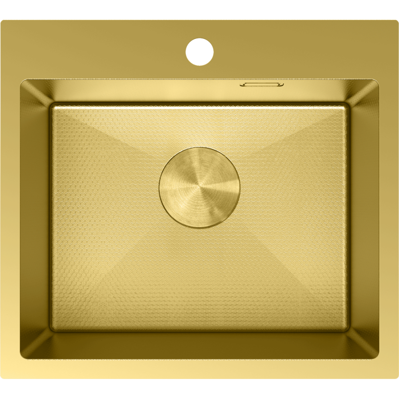 Mexen Solix nerezový drez s jednou komorou 500 x 450 mm, zlatý HC - 6402501000-55HC