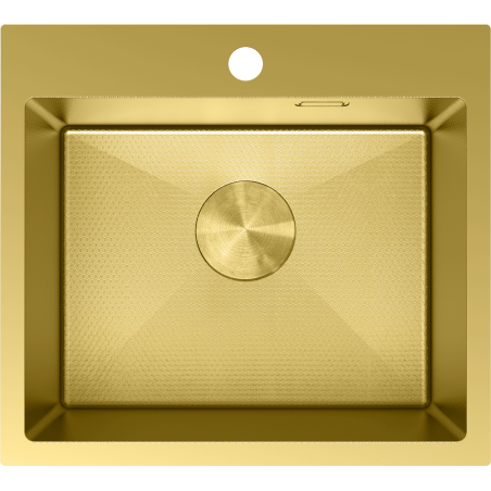 Mexen Solix nerezový drez s jednou komorou 500 x 450 mm, zlatý HC - 6402501000-55HC